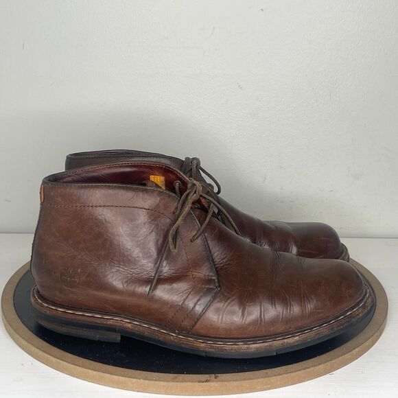 Timberland Chukka Boots Men Size 10 M Brown Leather A1R1U‎ Logan Bay PT - Picture 1 of 11